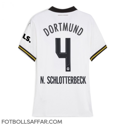 Borussia Dortmund Nico Schlotterbeck #4 Tredjeställ Dam 2024-25 Kortärmad